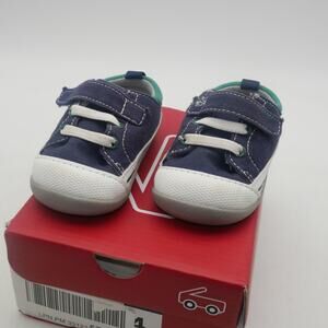 NEW See Kai Run Stevie ll Baby Toddler Size 4 Blue Green Shoes Walkers